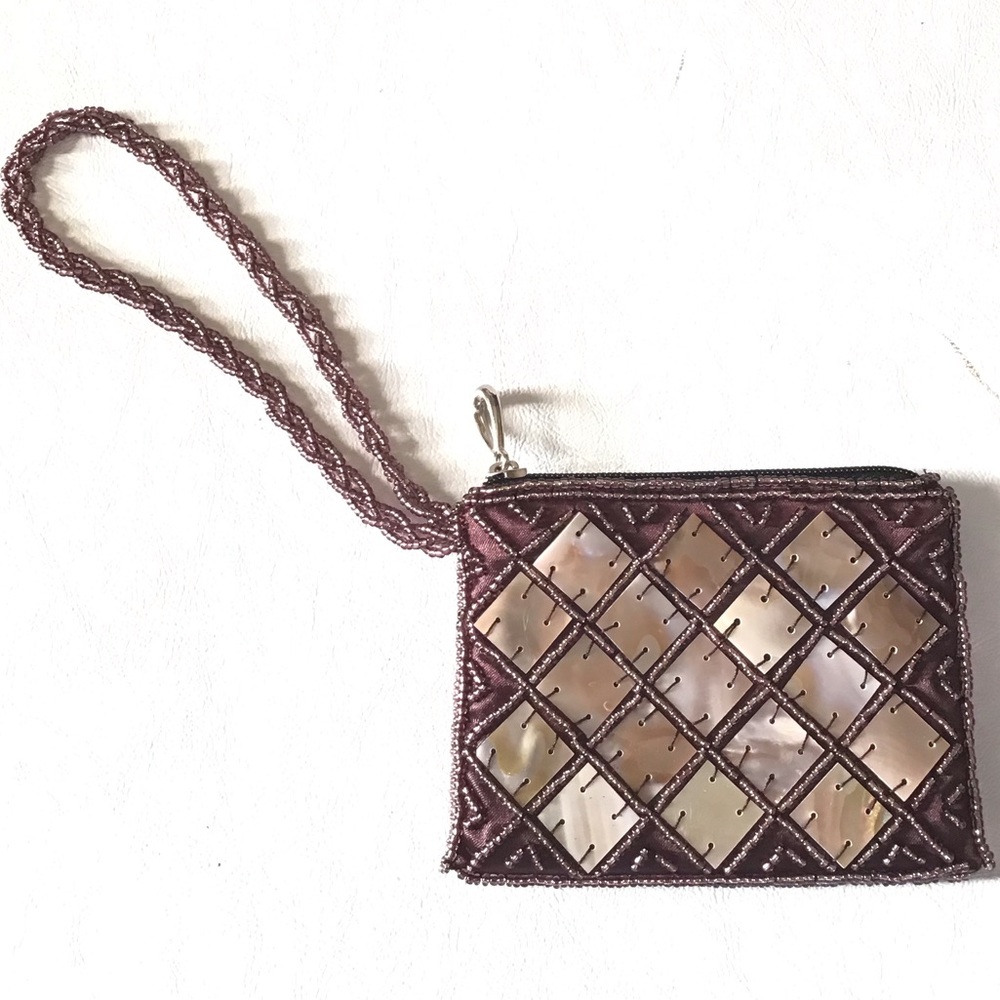 Mad Style Genuine Mother of Paarl wristlet Pouch